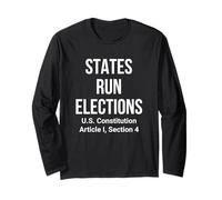 States Run Elections Constitution Article I Droits de l'électeur Manche Longue