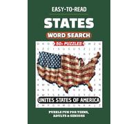 States Word Search Puzzle Book: Easy-to-Read USA Puzzles with Capitals | 6x9 inches, 110 pages | 50+ Challenges
