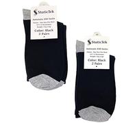 StaticTek Lot de 2 paires de chaussettes antistatiques pour chaussures ESD