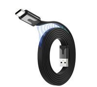 Statik MagStack Câble de charge magnétique USB C, câble plat spiralé organisé anti-enchevêtrement, vitesse de charge de 27 W, USB-A vers USB-C, compatible avec tous les iPhone 16/15 Pro Max, Galaxy