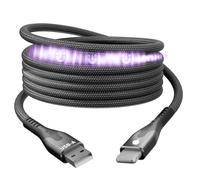 Statik MagStack Câble de charge pour iPhone, sans clutter-free Magnetic Cable, 12W Charging & Data Transfer USB to Apple Compatible Magnetic Charging Cable for iPhone 14 Pro Max, 13 12 11, 6FT/2M