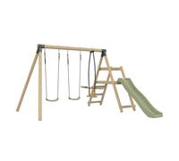 Station AJONC balançoires - vis-à-vis - Toboggan - kit d'ancrage - Bois FSC® h190 cm