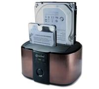 Station 2x sata usb v3 gdpd05t- marron connectland