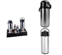 Station à café LEO 1 + 1 carafe en acier inoxydable+1 set de carafe en acier inoxydable (verre intérieur)