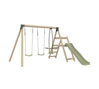 TP Toys Portique balançoire SHERWOOD AJONC – 3 agrès avec toboggan