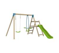 Station ARBOUSIER balançoire - vis-à-vis - Toboggan - kit d'ancrage - Bois FSC® h190 cm