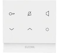 Station audio d'intérieur carrée 2D blanc polaire brillant. TOUCHER REK221Y