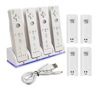 STATION BATTERIES CHARGEUR Nintendo Wii Wiimote Manette Sans télécommande