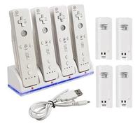 STATION BATTERIES CHARGEUR Nintendo Wii Wiimote Manette Sans télécommande