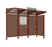 Station bus Conviviale bardages acier Aspect Corten - bardage latéral à droite - PROCITY - 529436.S025