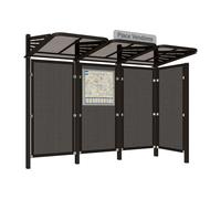 Station bus Conviviale bardages acier RAL9005 - bardage latéral à droite - PROCITY - 529436.9005