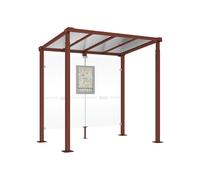 Station bus Milan Aspect Corten - 2500 mm - Sans bardage - PROCITY - 529238.S025