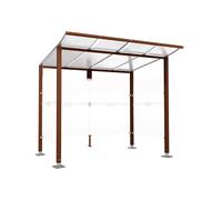 Station bus Modulo Aspect Corten - 2500 mm - Deux bardages latéraux - Sur platines - PROCITY - 599670.S025