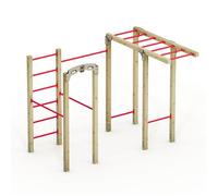 Station calisthenics extérieure WICKEY FIT Base 815 - espalier&barre de traction- appareil fitness jardin familial - garantie 5 ans*
