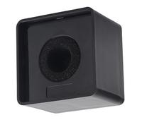 Station Carrée de Microphone ABS Noir, Compacte et Portable, 41mm, pour Entretien, Réunion d'entreprise