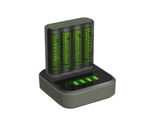 Station + Chargeur Rapide GP ReCyko avec 4 piles AA 2600mAh