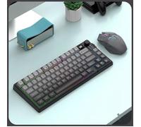 Station clavier-souris sans fil double mode, écran de contrôle, molette universelle, RGB dynamique, 3 appareils, USB-C