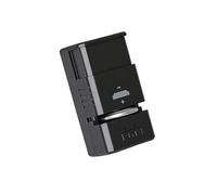 Station d ' accueil pour batterie de type C, Black WITHOUT WIRE | Marques de référence de polarité, coque ABS compacte pour une utilisation domestique courante en intérieur