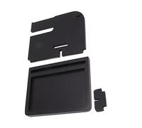 Station d’accueil pour téléphone en bambou, organisateur de bureau multifonctionnel avec support pour téléphone, porte-montre et rangement pour clés, organisateur de chevet pour (Couleur foncée)