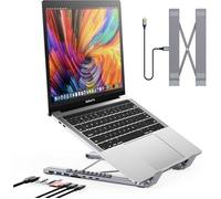 Station d’Accueil USB C 8-en-1 avec Support - HDMI 4K, 2×USB 3.0, PD 100W - Hub Universel pour MacBook, Dell, HP, Surface, Lenovo
