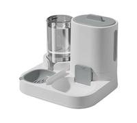 Station d ' Alimentation pour Chien et Chat, fontaines d ' Eau Anti-Fuite, Plat détachable, Conception de Base antidérapante, Ensemble de Double Vaisselle Amovible