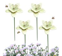 Station D’arrosage Des Pollinisateurs - Ensemble De Piquets De Fleurs En Céramique, Décor De Bain D’abeilles | Accessoire D'hydratation Extérieur Soutenant Les Papillons D'abeilles Avec Une Source D'e