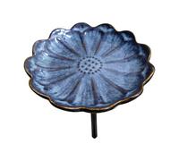 Station d ' eau conviviale pour paysages décoratifs, bol de fleurs en céramique, piquet de près des allées, bol d ' eau pour pollinisateurs, bassin de fleurs en céramique, papillons, visiteurs, piquet