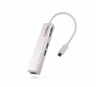CoolBox Docking Station USB C Hub 5 en 1 Mini Dock Lite : HDMI, 2 x USB3.0, microSD et SD Compatible avec Apple MacBook Pro Air, ChromeBook et Ultrabooks avec USB-C.