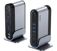 Station D'Acceuil Usb C 3 Moniteur 4K@60Hz [17 En 1] Hub Adaptateur Avec 2 Hdmi,Displayport,3 Usb-A 3.0 5Gbps,2 Usb-C 3.0,Pd 100W,Gigabit Ethernet Pour /Lenovo/Dell/Macbook/Surface