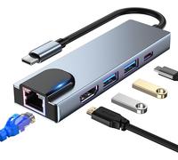 , Station d'accueil 12 en 1 avec HDMI 4K, VGA, 3*USB 2.0, USB3.0, USB C Data, PD3.0, Port Ethernet RJ45, SD/TF, 3.5mm AUX, Compatible avec MacBook Pro/Air, Plus de Périphériques Type C