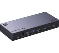 Station d'accueil 13W1 Ugreen Revodok Max 313 Thunderbolt 4 vers 2X Usb 3.0, Usb 3.2, Usb-C 3.2, Hdmi 2.1, Displayport 1.4, Sd/Microsd, Rj45, Aux 3.5Mm, Pd 140W