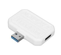 Station d'accueil 3 en 1 multifonction avec coque en plastique blanc multiport USB A pour PC (blanc)