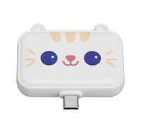 Station d'accueil 3 en 1 Type C Hub, Mignon 3 en 1 Type C Plug and Play Hub Transmission Haute Vitesse Dissipation Thermique Compact Multifonctionnel pour Téléphone (Blanc)