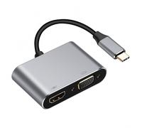 Station d'accueil 4 en 1 Hub 4K VGA 1080P double écran PD USB 3.0 USB-C