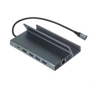 Station d'accueil 6 en 1 pour Steam Deck pour Oled avec hub USB C 4K Ethernet Charge rapide Support en métal