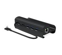 Station d'accueil 6 en 1 USB HUB Type-C en alliage d'aluminium pour extension de pont à vapeur