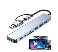 Station d'accueil 8 en 1 - Hub USB C avec port ordinateur portable, solution d'accueil USB C multifonctionnelle | Idéal pour une connectivité simple et des flux de travail efficaces, une station