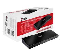 Club3D Station d'accueil CSV-1562 – USB Type-C, USB Type-A, 3,5 mm – Noir