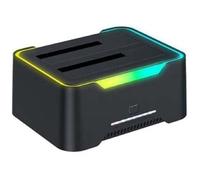 Station d'accueil - CONNECTLAND - 2xHDD SATA - USB 3.0 - 12 To - ABS Noir