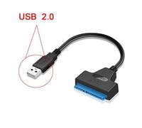 station d'accueil Convertisseur de disque dur de bureau avec un seul disque SATA USB 2.0 (avec connecteur d'alimentation), longueur