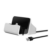 Station d'accueil de Chargement pour Samsung Galaxy A51 Smartphone Type C Support Chargeur Bureau (Argent)