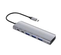 Station d'accueil de Type C 6-en-1, HUB HDMI, Port 2-C, USB 3.0, pour téléphones mobiles Pro/iPad Pro/Nintendo/type-c