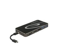 Station d'accueil DeLOCK 87773 USB-C 3.2 Gen 1, Sorties HDMI 4K, DisplayPort, VGA 1080p, Hub USB-A/USB-C, Power Delivery 3.0, Compatible Windows/macOS/Android/ChromeOS