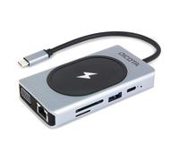 Dicota Station d'accueil USB-C 10-en-1 - Recharge sans fil 4K PD 100W +15W - universel