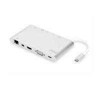 Station d'accueil Digitus Universal (USB-C) GigE avec lecteur de carte intégré - DIGITUS