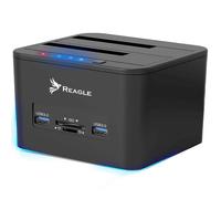 Station d'accueil disque HDD SSD 2x LECTEUR DE CARTES USB, Docking Station Reagle
