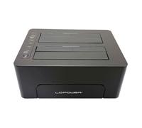 Station d'accueil disques - LC-POWER - LC-DOCK-C-V2 - USB-C 3.2 Gen1 - 2x SATA 2 5/3 5 - Clonage secteur