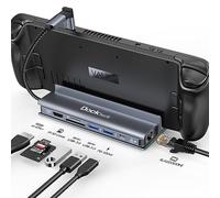 Station d'Accueil Dockteck Compatible avec ROG Ally et Steam Deck - 7-en-1 avec HDMI 4K@60Hz, Gigabit Ethernet, 100W PD, 2 Ports USB-A 3.0, USB-C et SD/Micro SD