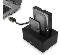 Station D'Accueil Double Disque Dur Usb 3.0 Pour Disque Dur Sata 2,5""/3,5"" - Pr En Charge Du Clonage Hors Ligne - Fonction De Sauvegarde - Ac1504