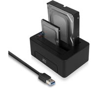 Station d'accueil Double Disque Dur USB 3.0 pour Disque Dur SATA 2,5""/3,5"" - Prise en Charge du clonage Hors Ligne - Fonction de Sauvegarde - AC1504